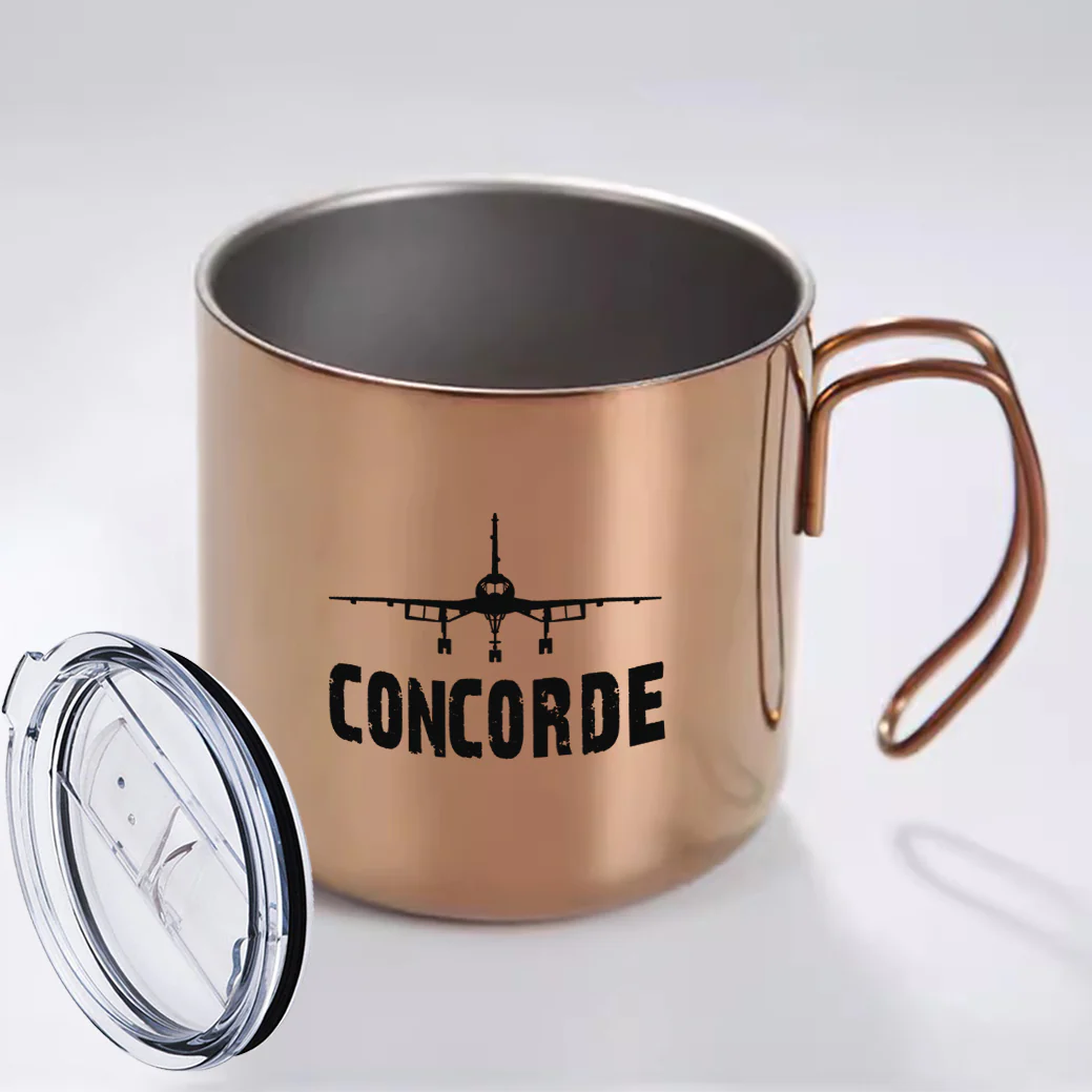 Concorde & Plane Designed Stainless Steel Portable Mugs - Image 8