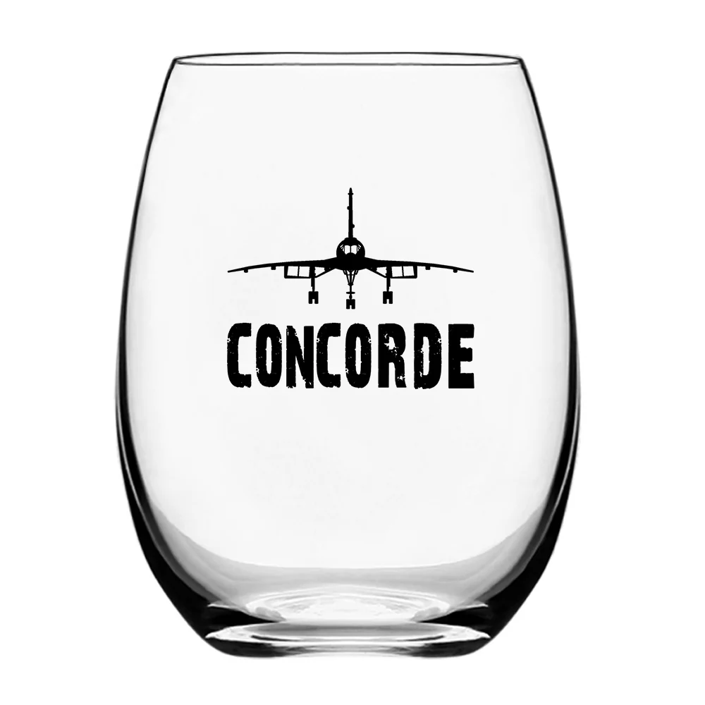 Concorde & Plane Designed Water & Drink Glasses - Image 2