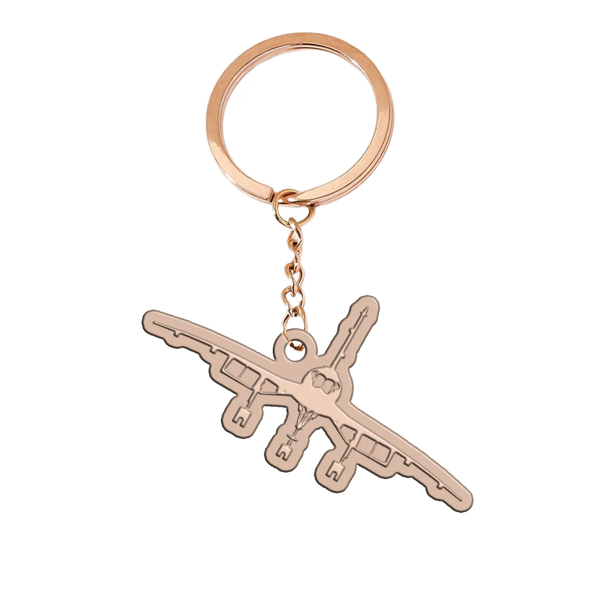 Concorde Silhouette Designed Hollow Key Chains - Image 3