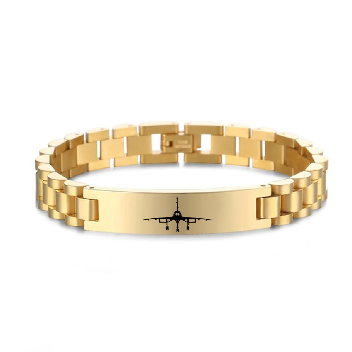 Concorde Silhouette Designed Stainless Steel Chain Bracelets - Image 4