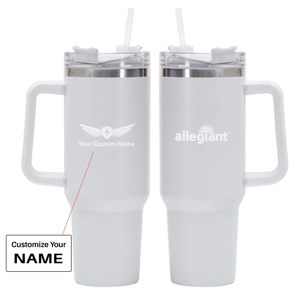 Copa Airlines Designed 40oz Stainless Steel Car Mug With Holder - Image 21