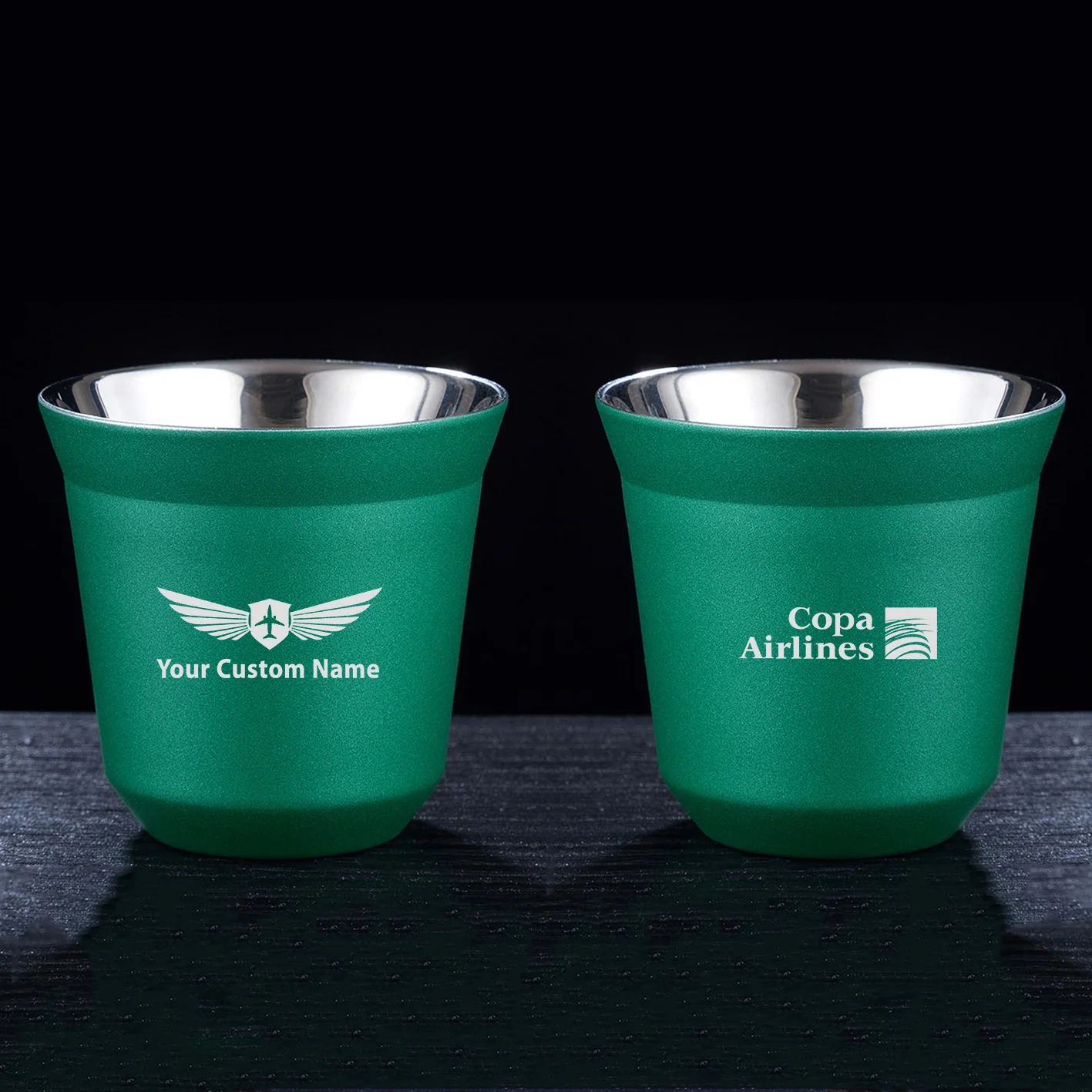 Copa Airlines Designed Double Wall Stainless Steel Coffee Mugs - Image 13