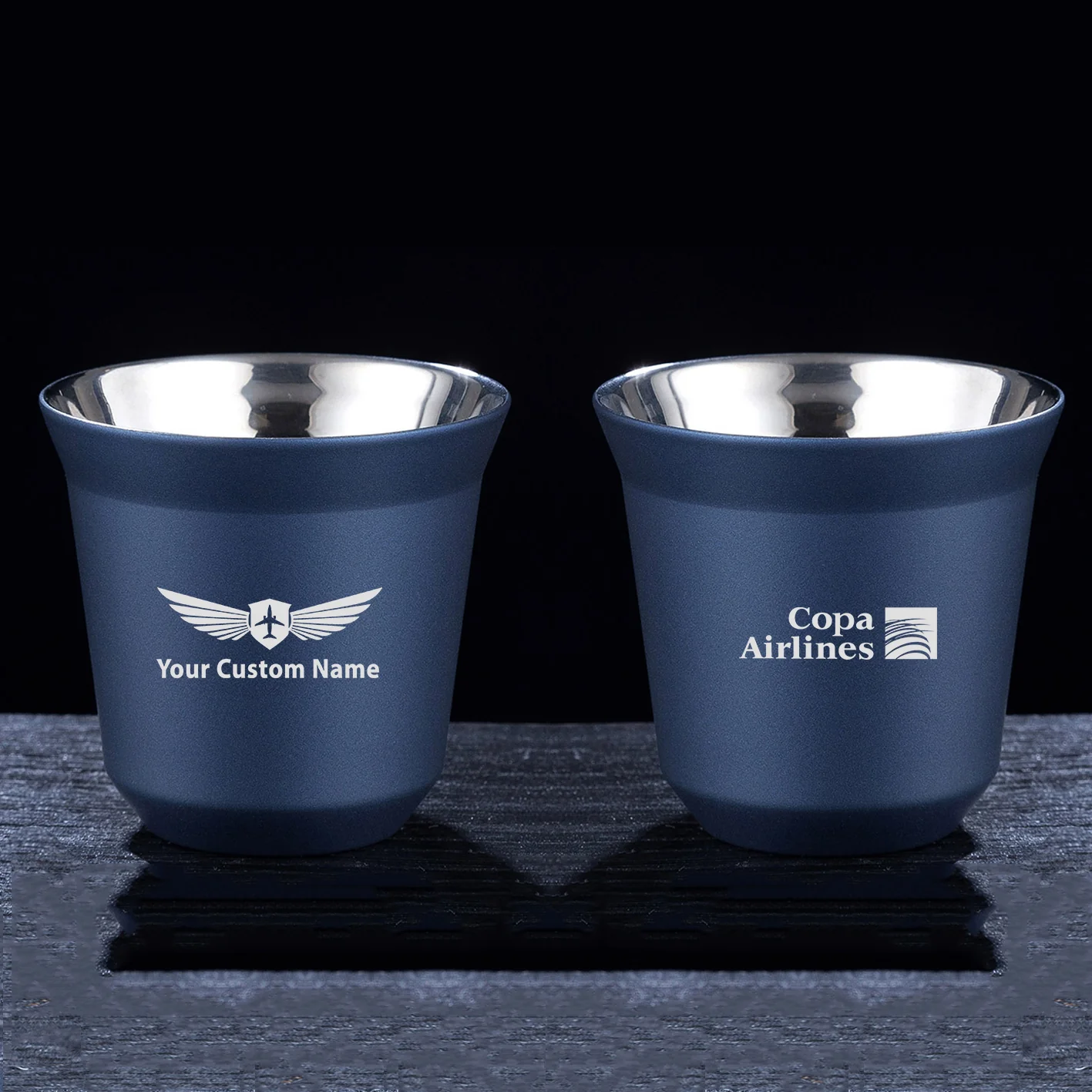 Copa Airlines Designed Double Wall Stainless Steel Coffee Mugs - Image 3
