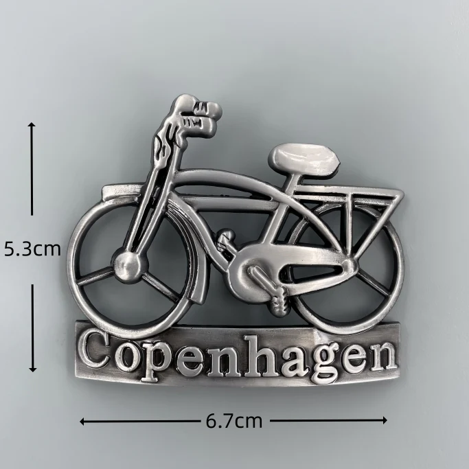 Copenhagen Denmark 3D Metal Fridge Magnets
