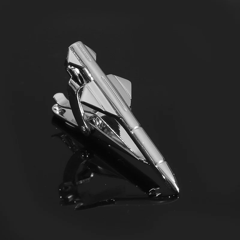 Copper Airplane Shaped Tie Clip - Image 2