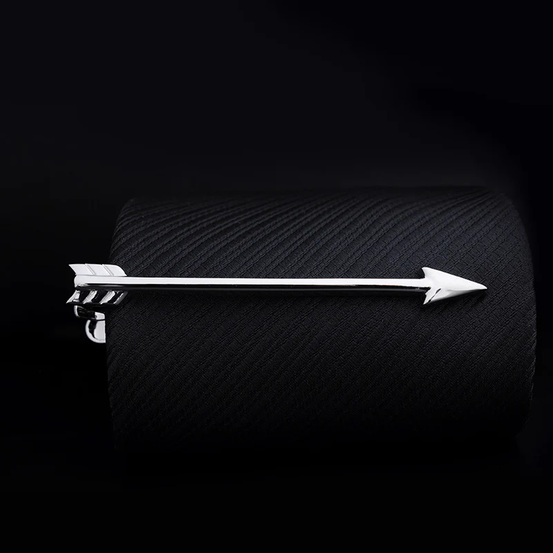 Copper Silver Arrow Shaped Tie Clip