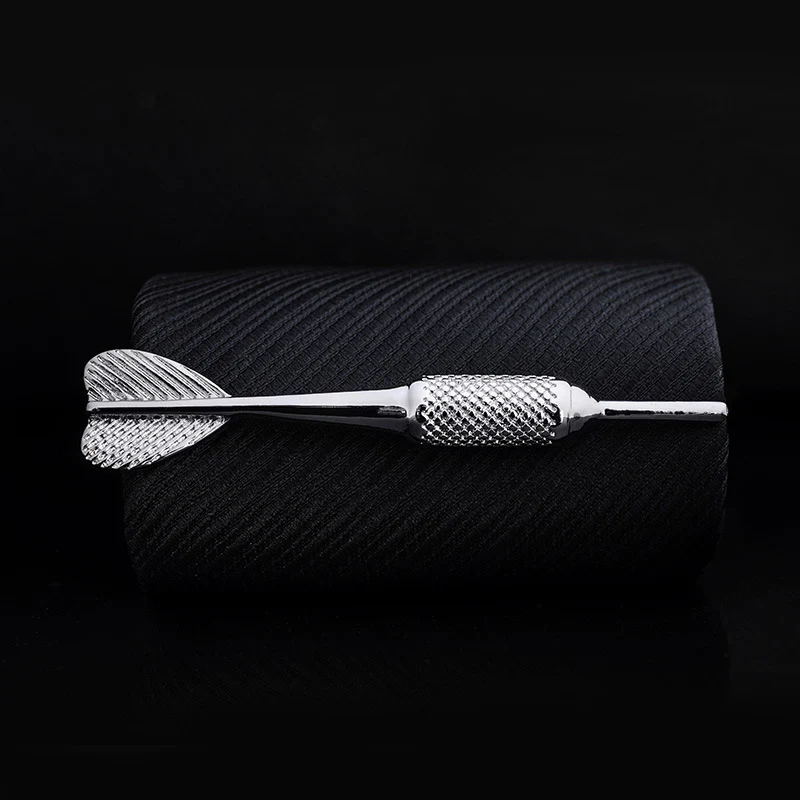 Copper Silver Dart Shaped Tie Clip