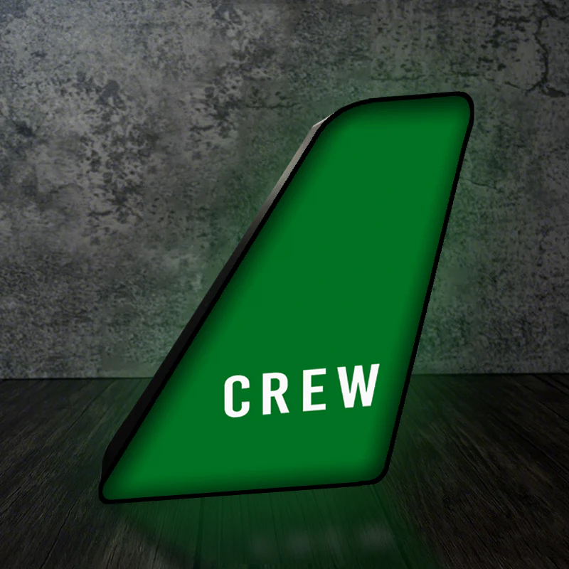 CREW & Text Designed Led Aircraft Tail & 3D Lamp - Image 7