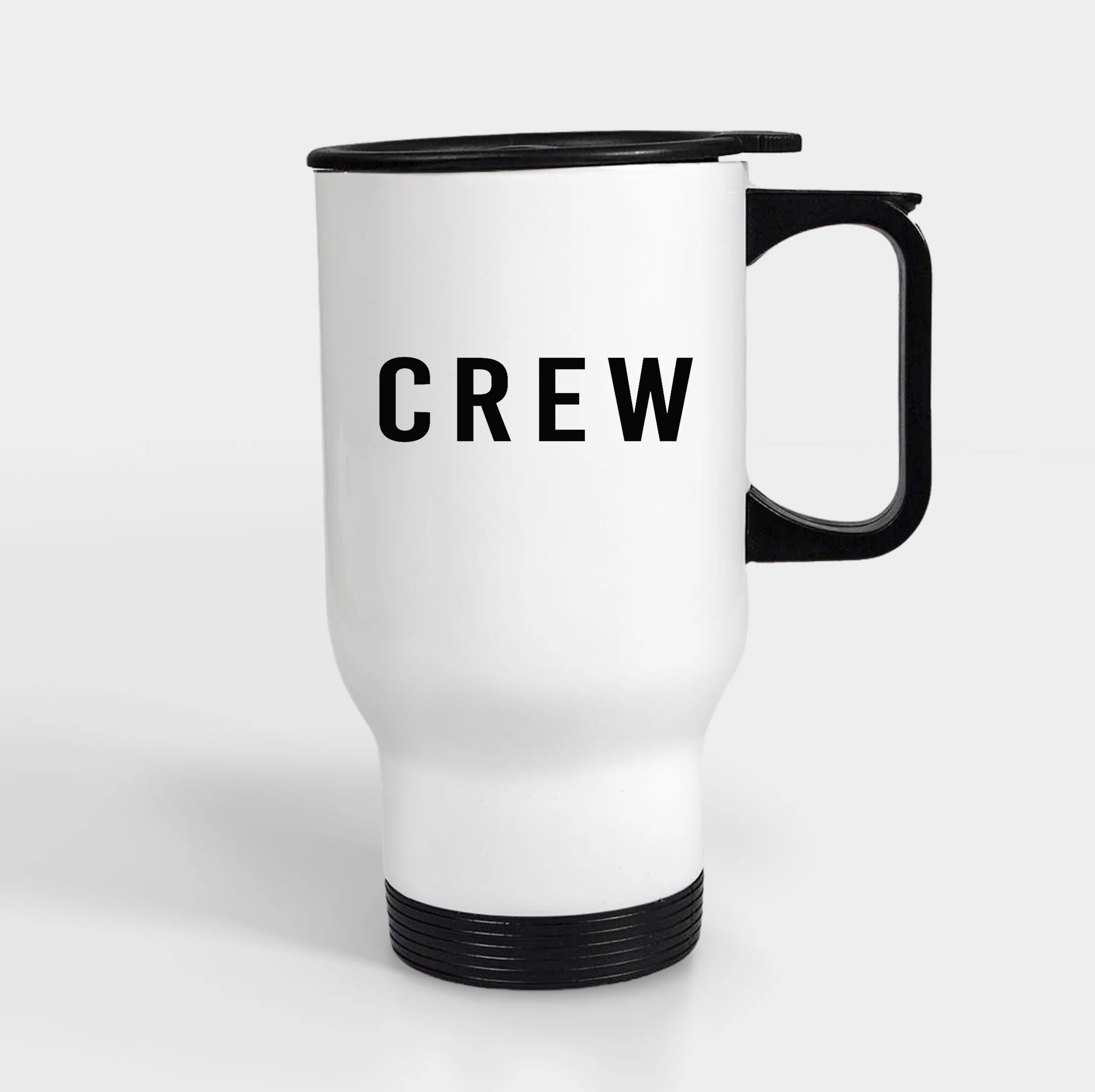 CREW & Text Designed Travel Mugs (With Holder) - Image 4