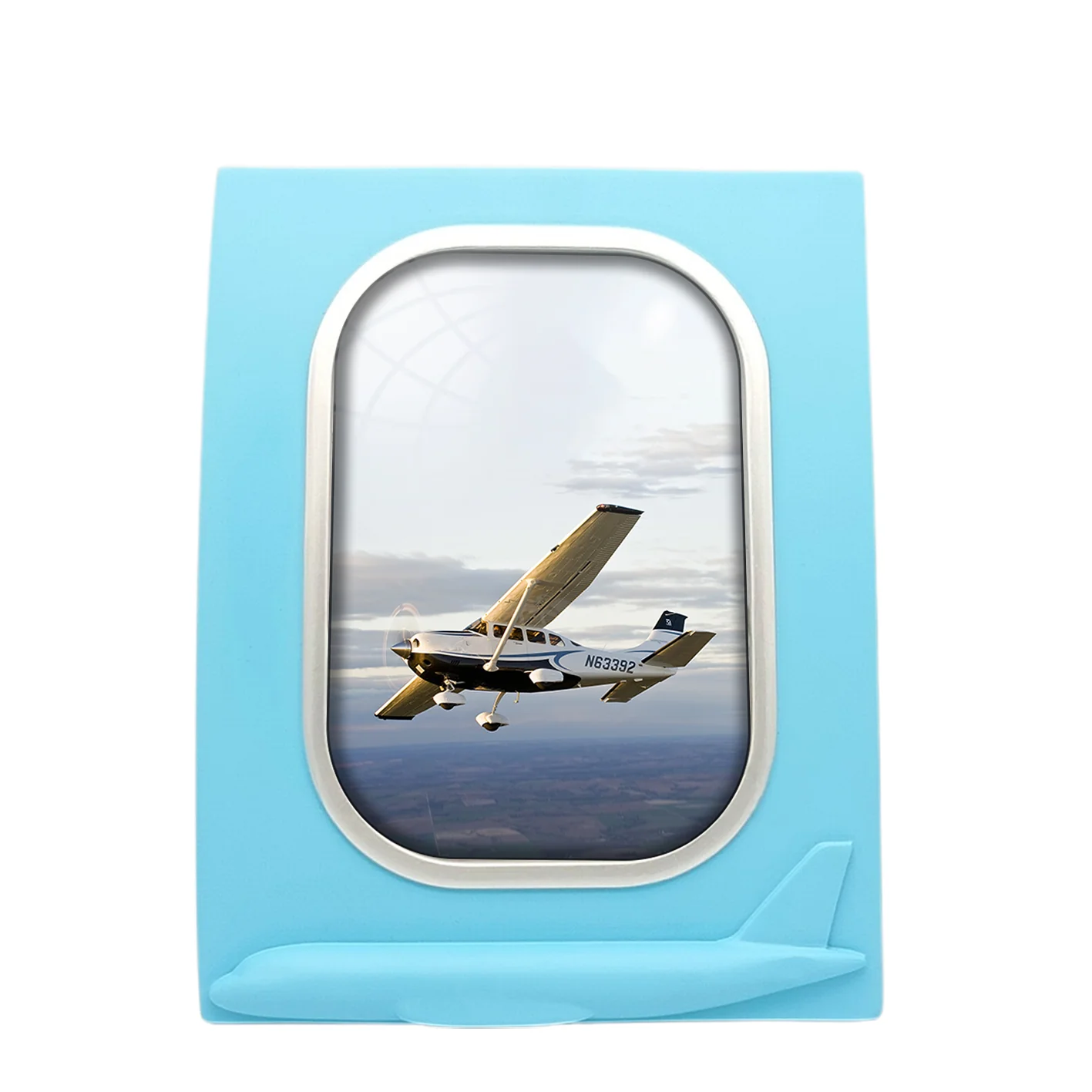 Cruising Cessna Designed Airplane Window Photo Frame