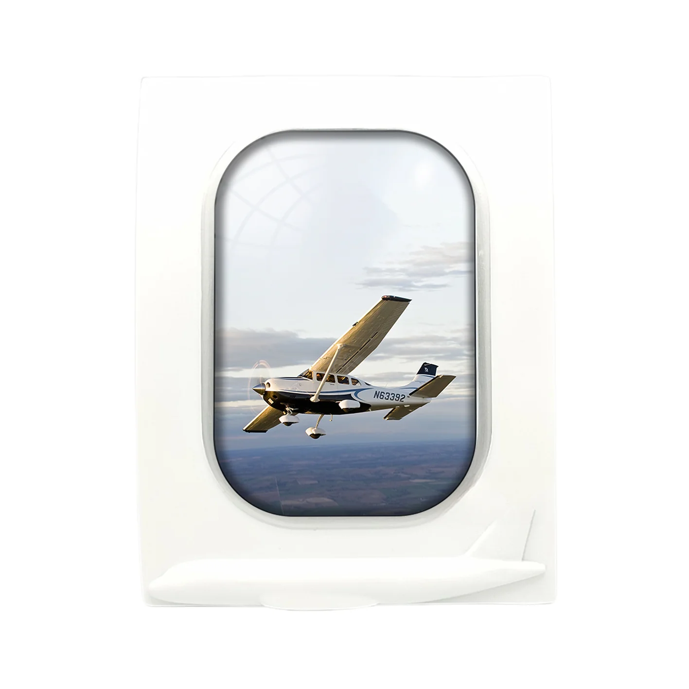 Cruising Cessna Designed Airplane Window Photo Frame - Image 4
