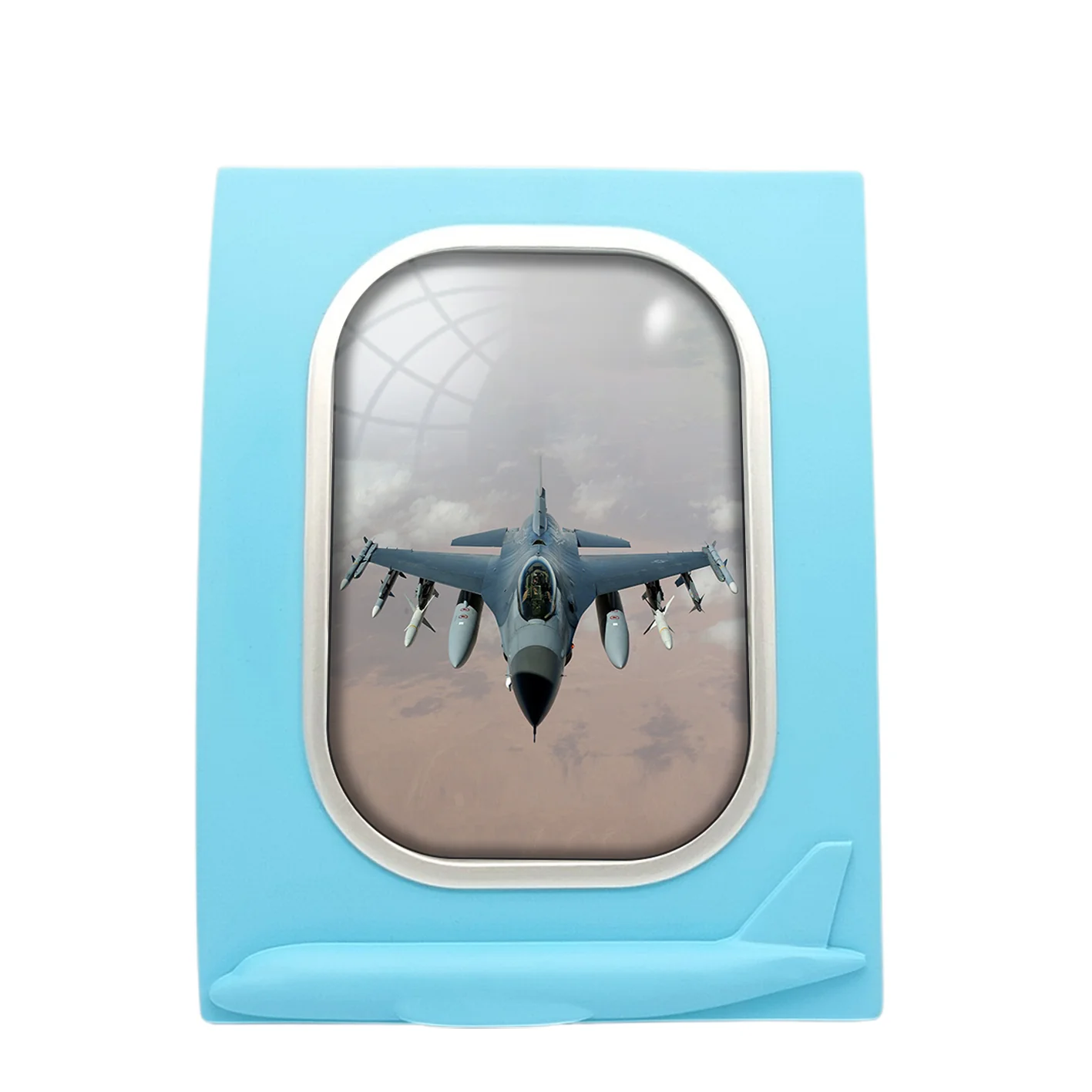 Cruising Fighter Jet 16 Designed Airplane Window Photo Frame