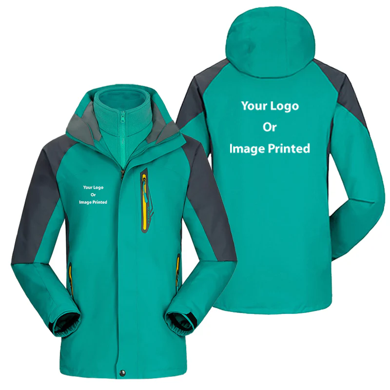 Custom Design Image Logo Designed Thick Skiing Jackets - Image 2