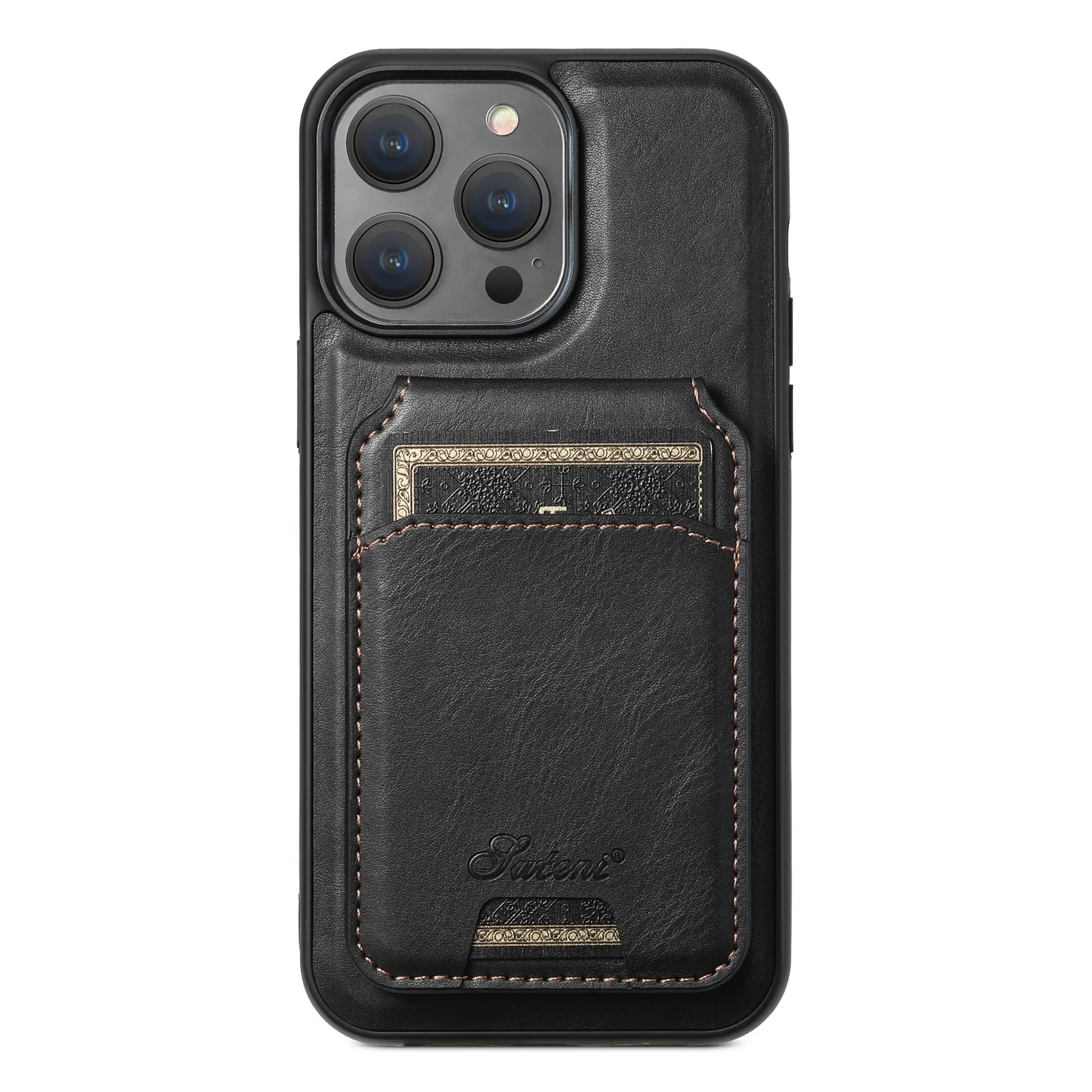 Custom Design Magnetic Leather iPhone Cases Magsafe Wallet with  Removable Stand and Card Slots - Image 11