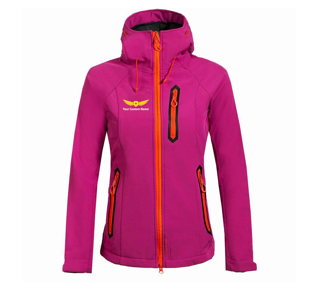 Custom Name (Badge 2) Designed "Women" Polar Jackets - Image 3