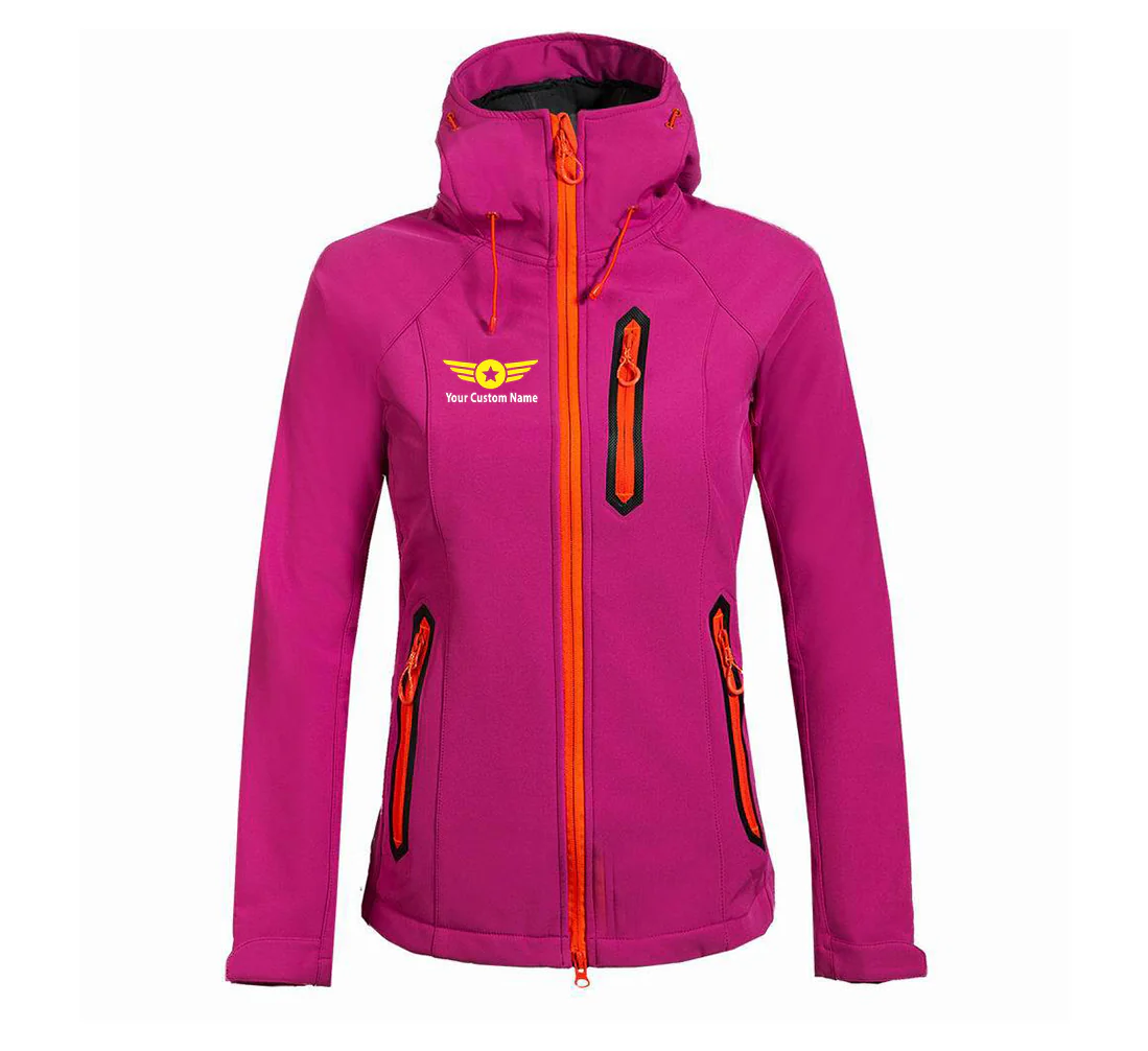 Custom Name (Badge 4) Designed "Women" Polar Jackets - Image 3