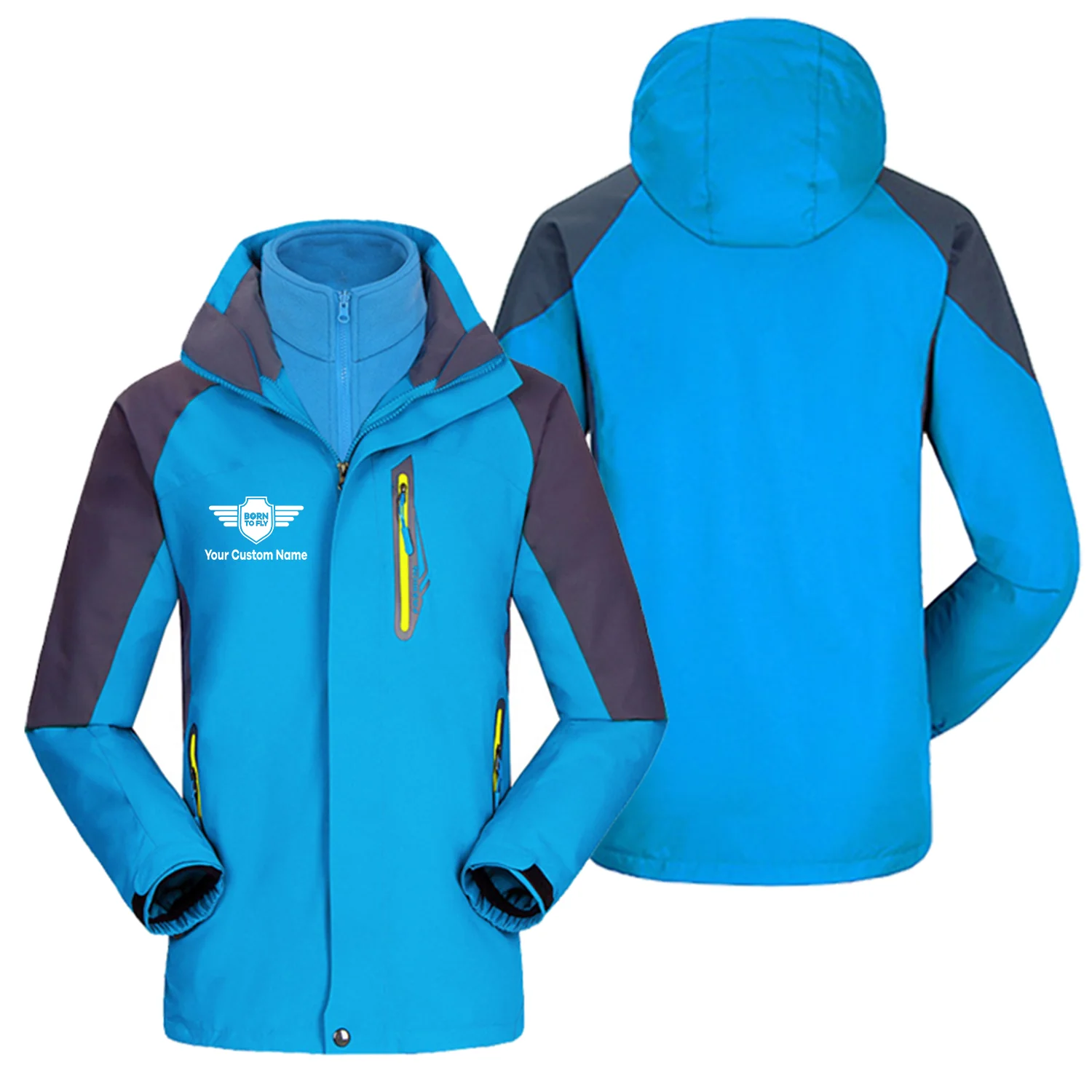 Custom Name (Badge 5) Designed Thick Skiing Jackets - Image 7