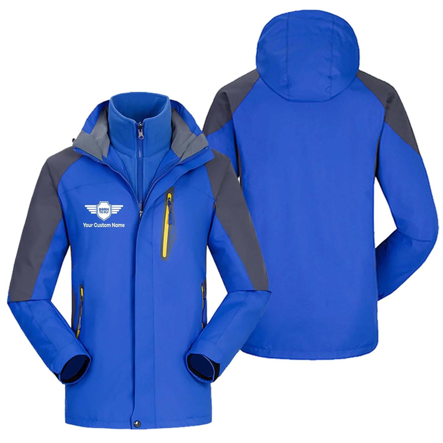 Custom Name (Badge 5) Designed Thick Skiing Jackets - Image 8