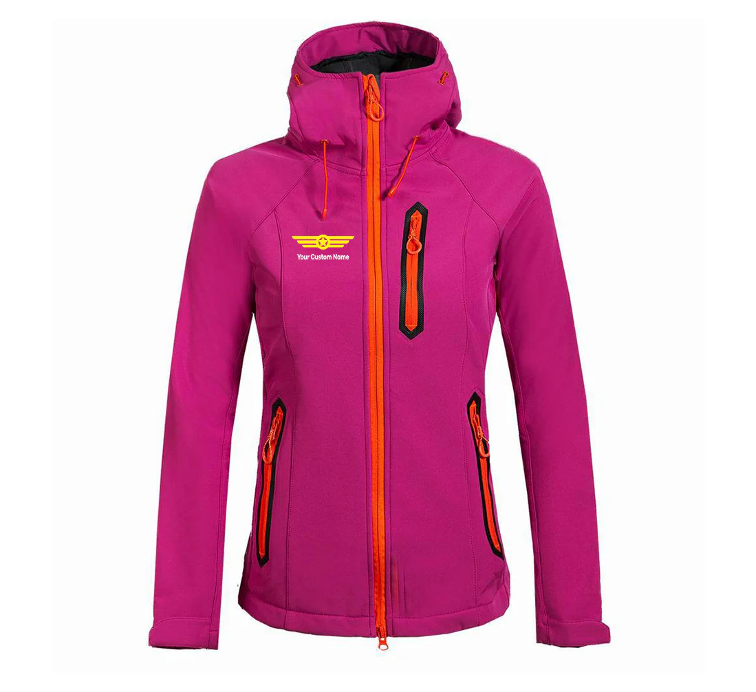 Custom Name (Badge 6) Designed "Women" Polar Jackets - Image 3
