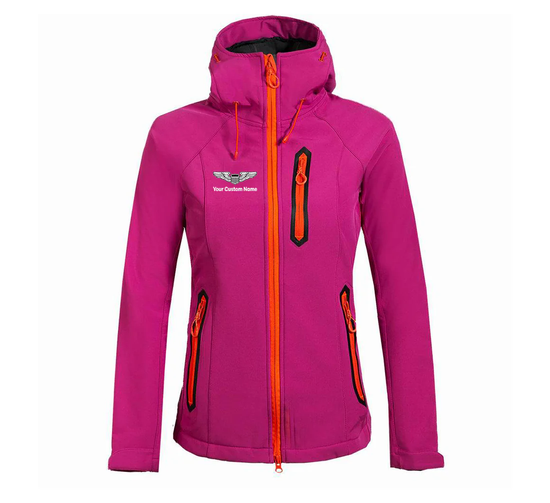 Custom Name (Military Badge) Designed "Women" Polar Jackets - Image 3