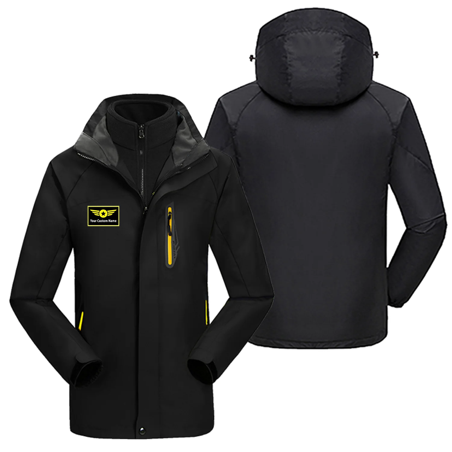 Custom Name (Special Badge) Designed Thick Skiing Jackets