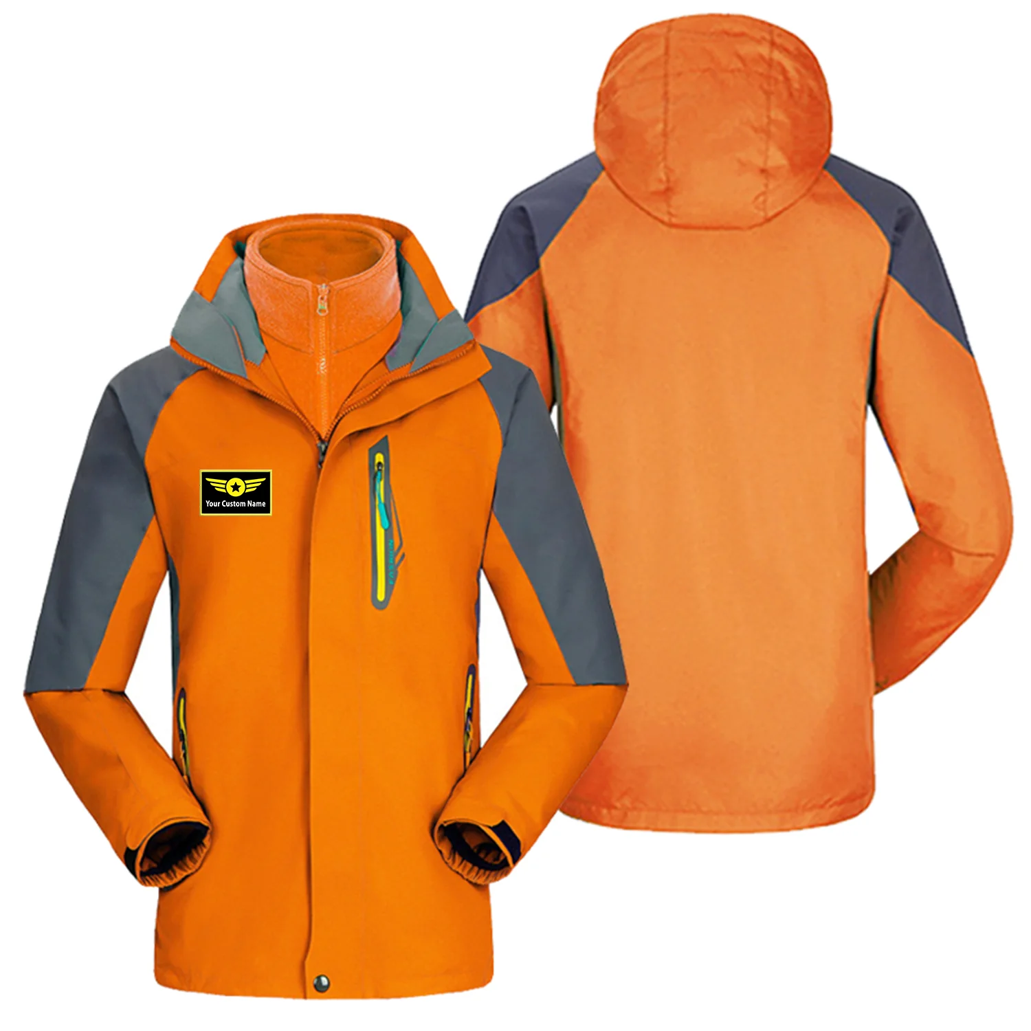 Custom Name (Special Badge) Designed Thick Skiing Jackets - Image 4