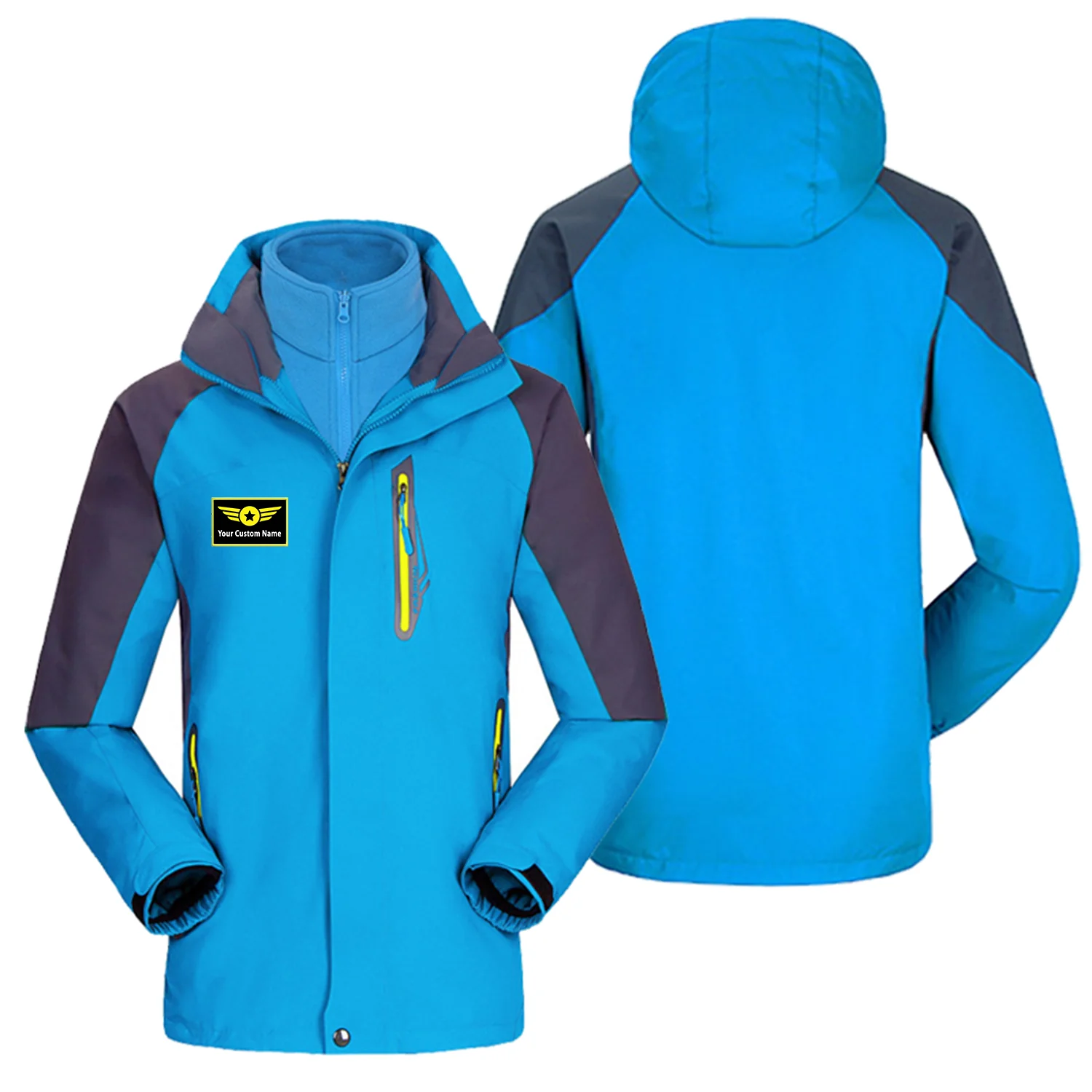 Custom Name (Special Badge) Designed Thick Skiing Jackets - Image 7