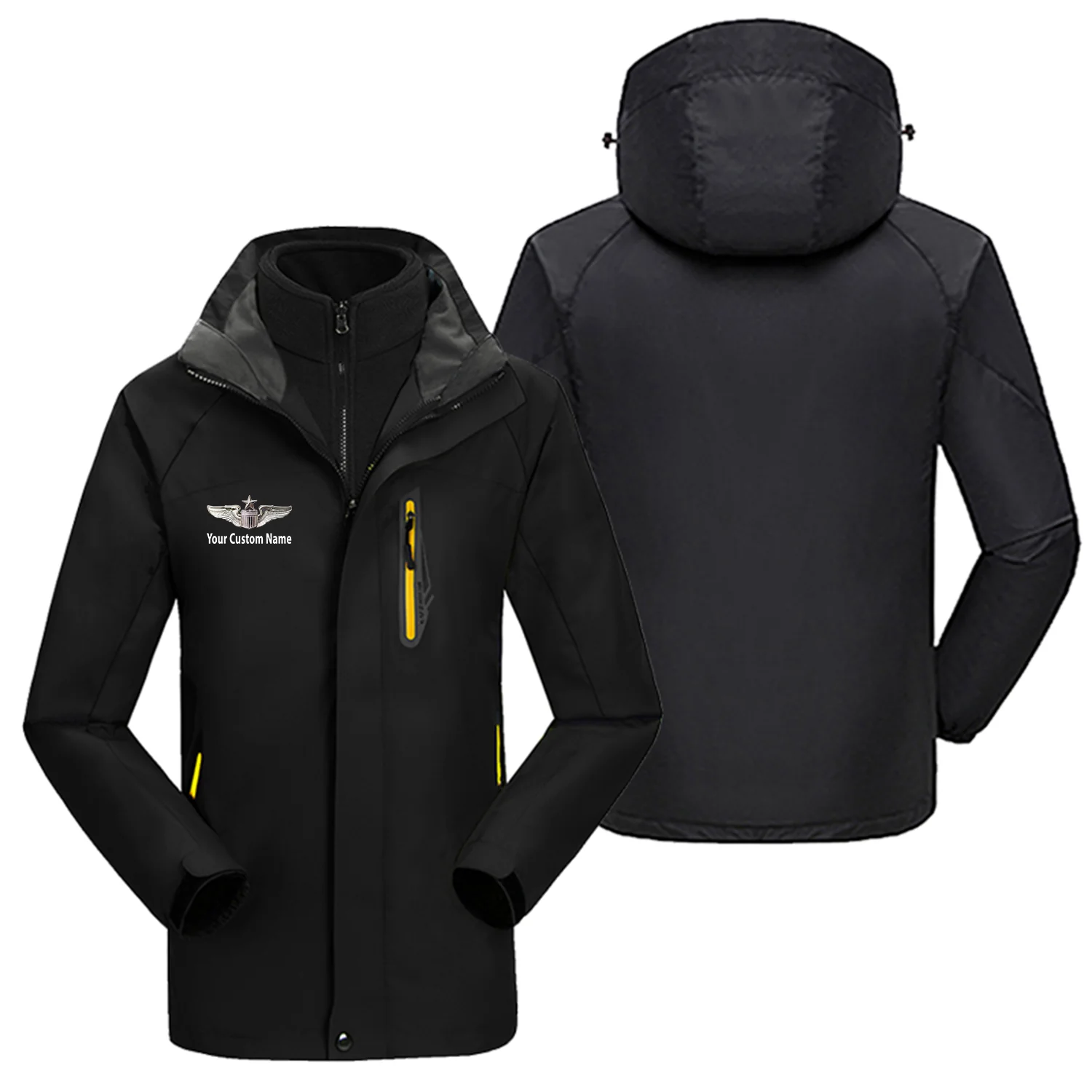 Custom Name (US Air Force & Star) Designed Thick Skiing Jackets