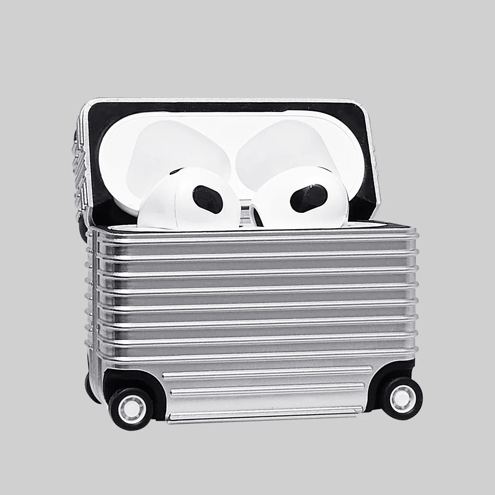 Cute Suitcase Earbuds Cover: Compatible with Apple AirPods, Fun & Functional Design