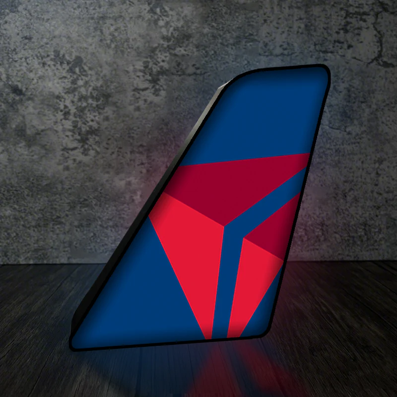 Delta Airlines (Delta Air Lines) Airlines Designed Led Aircraft Tail & 3D Lamp