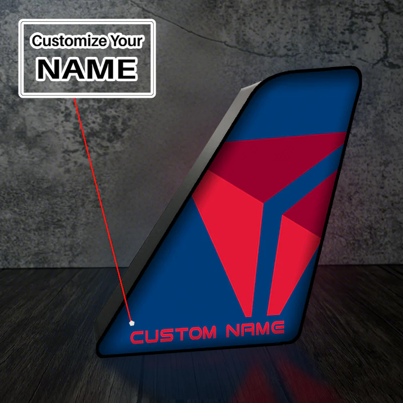 Delta Airlines (Delta Air Lines) Airlines Designed Led Aircraft Tail & 3D Lamp - Image 2