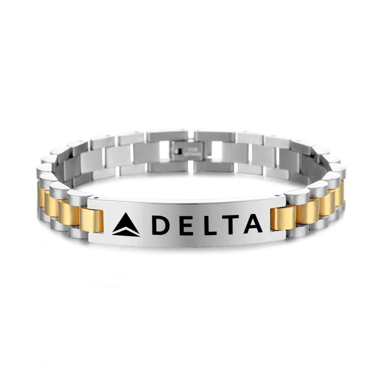 Delta Airlines (Delta Air Lines) Designed Stainless Steel Chain Bracelets - Image 3
