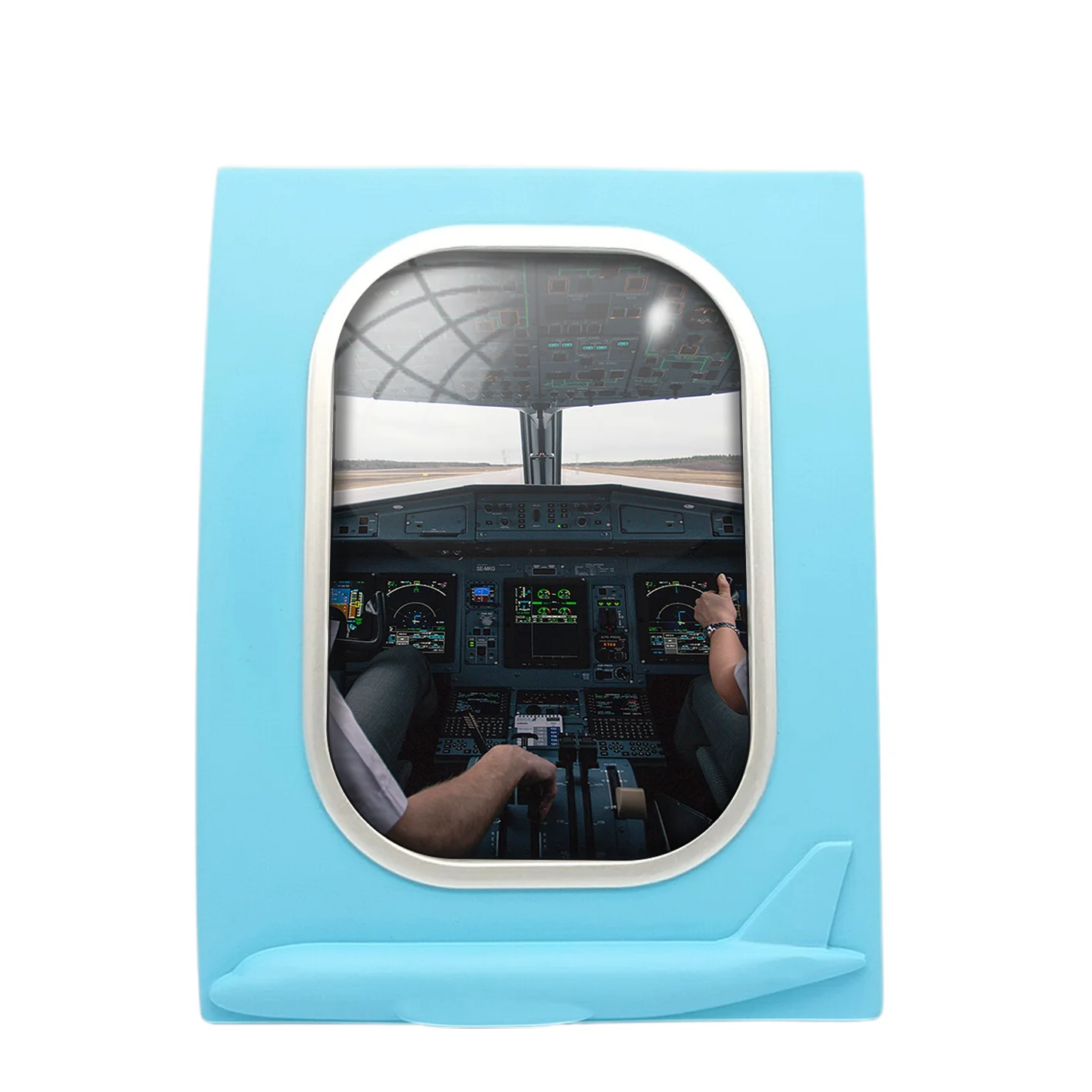 Departing Aircraft's Cockpit Designed Airplane Window Photo Frame