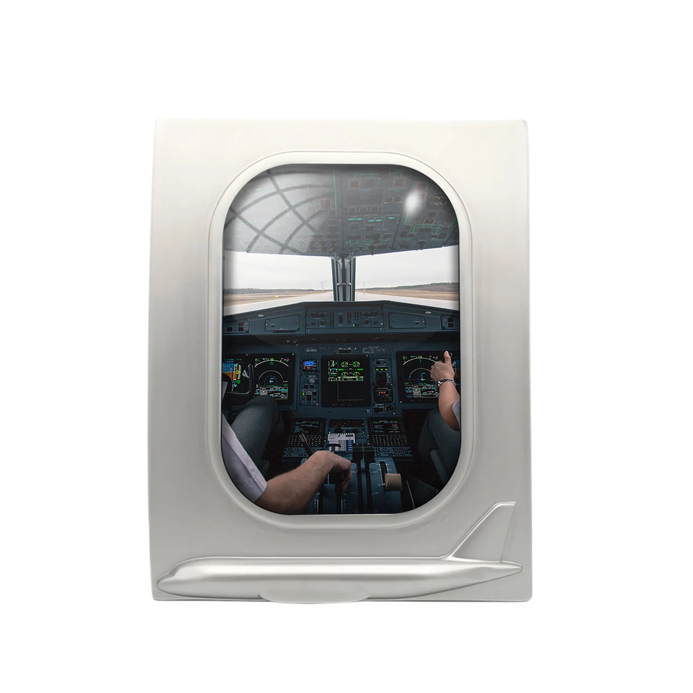 Departing Aircraft's Cockpit Designed Airplane Window Photo Frame - Image 2