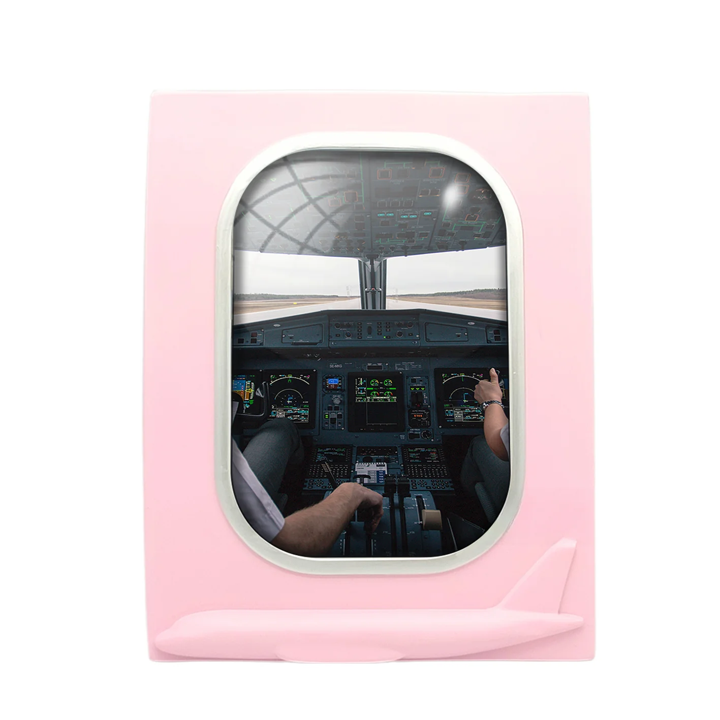 Departing Aircraft's Cockpit Designed Airplane Window Photo Frame - Image 3