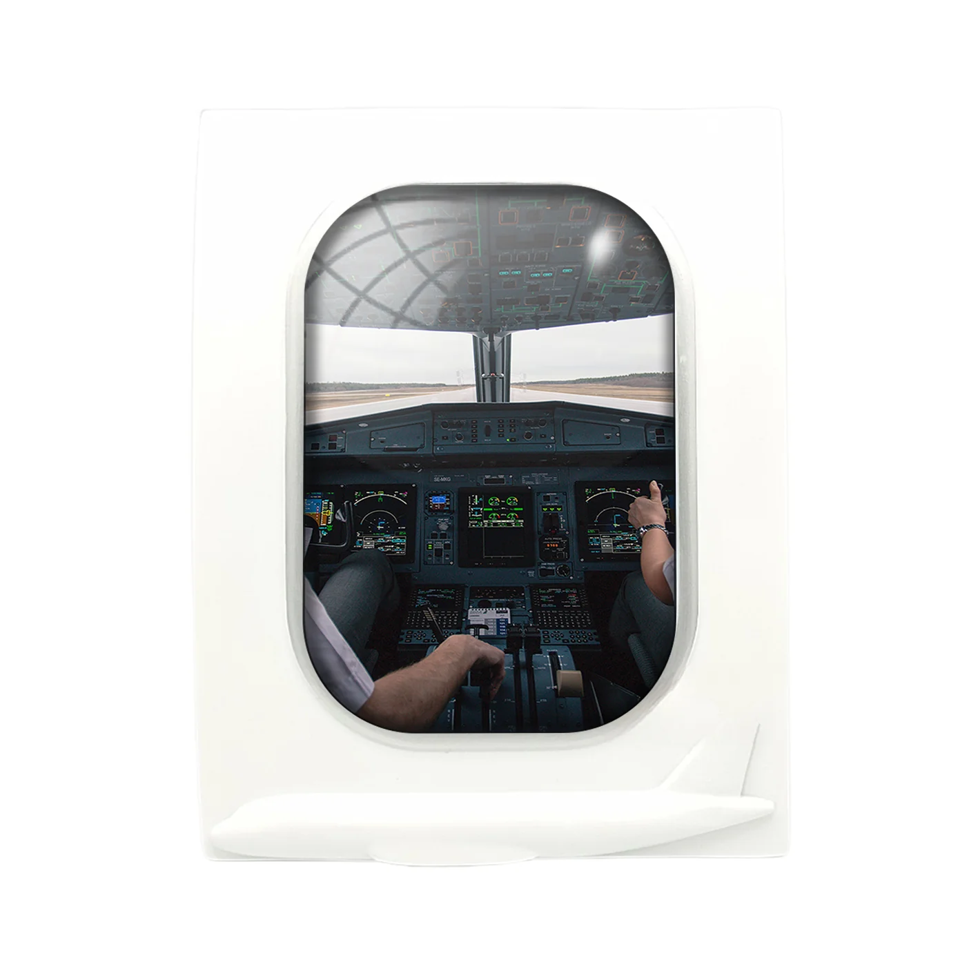 Departing Aircraft's Cockpit Designed Airplane Window Photo Frame - Image 4