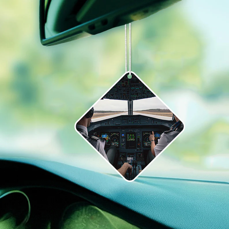 Departing Aircraft's Cockpit Designed Car Air Fresheners