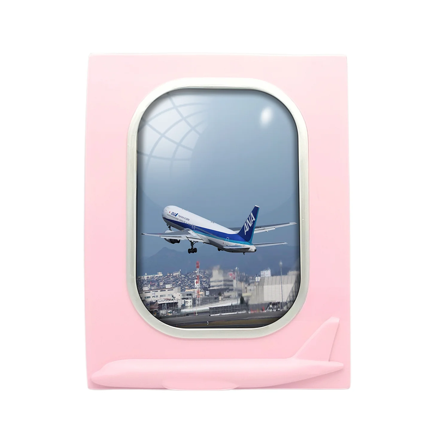 Departing ANA's Boeing 767 Designed Airplane Window Photo Frame - Image 3