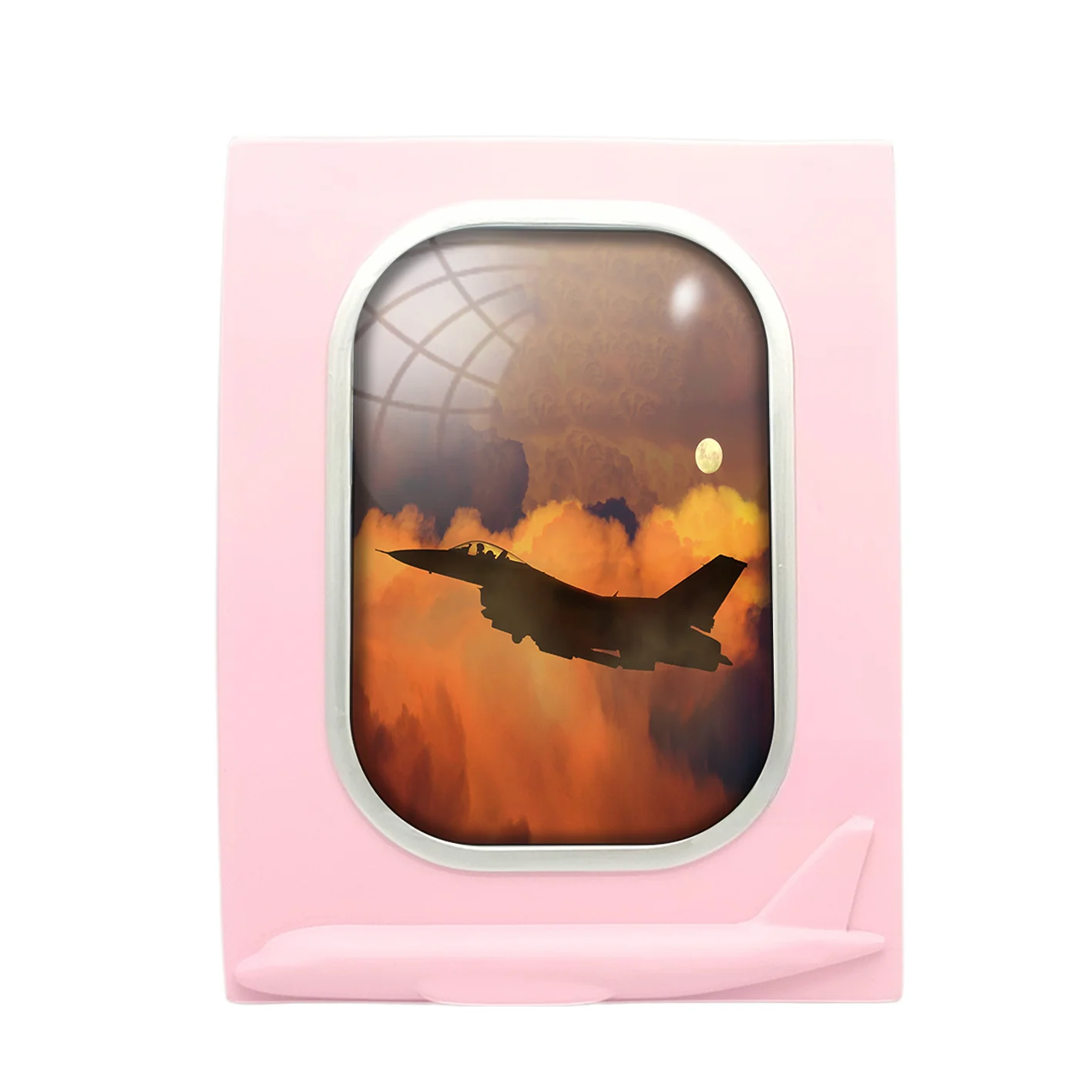 Departing Fighting Falcon F16 Designed Airplane Window Photo Frame - Image 3