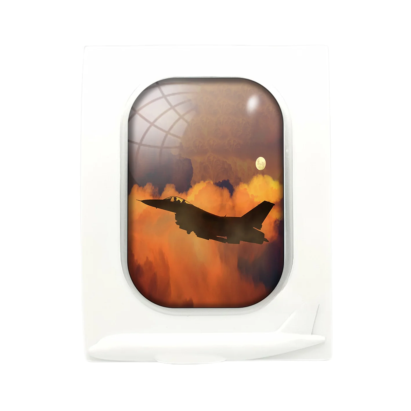 Departing Fighting Falcon F16 Designed Airplane Window Photo Frame - Image 4