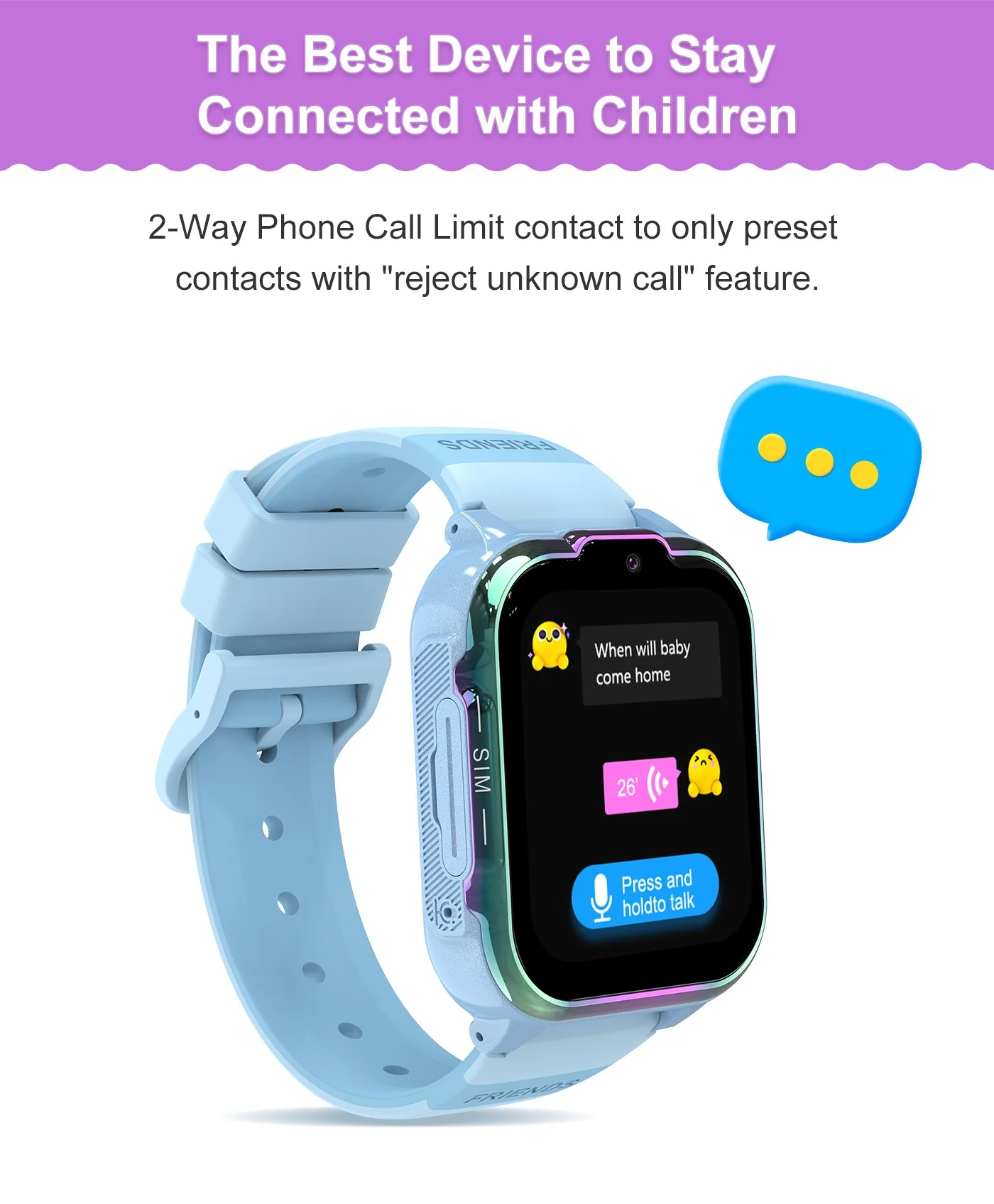 DH20 Children's Smart Watch: Full Netcom 4G, Video Calls, GPS Tracking & SIM Card Support for Students - Image 16