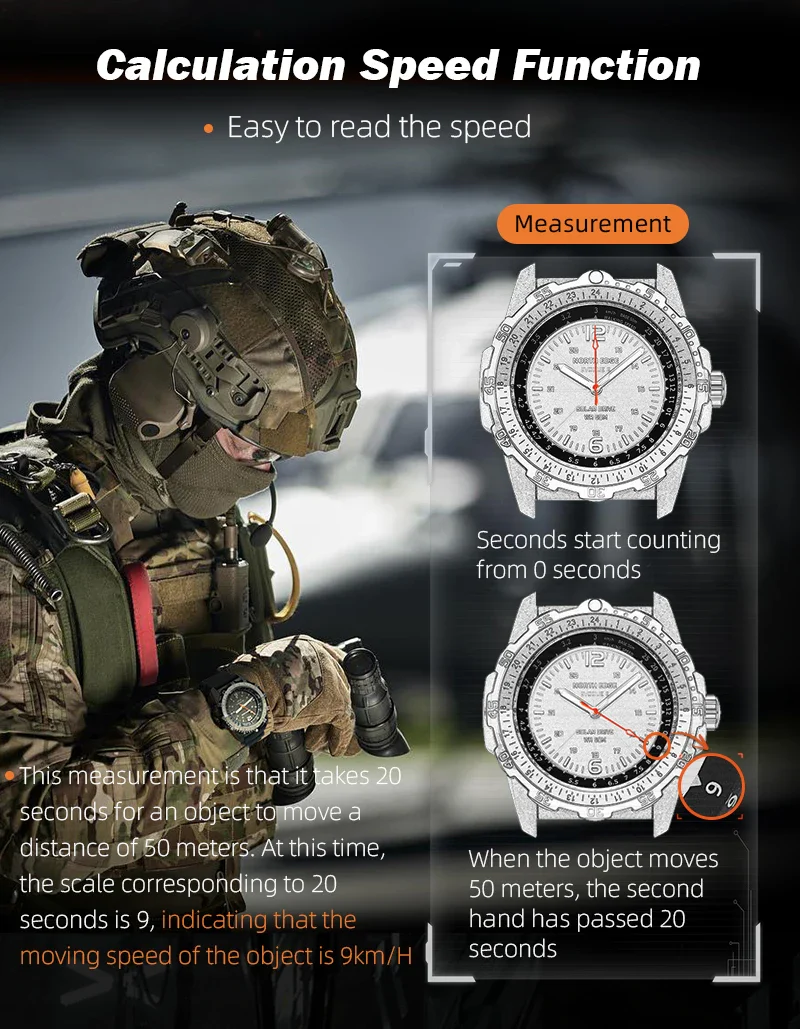 Digital Military Waterproof 50M Sport Wristwatches Solar Men's Watch - Image 11