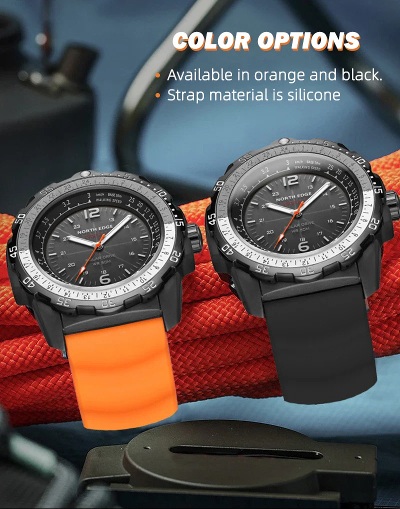 Digital Military Waterproof 50M Sport Wristwatches Solar Men's Watch - Image 7
