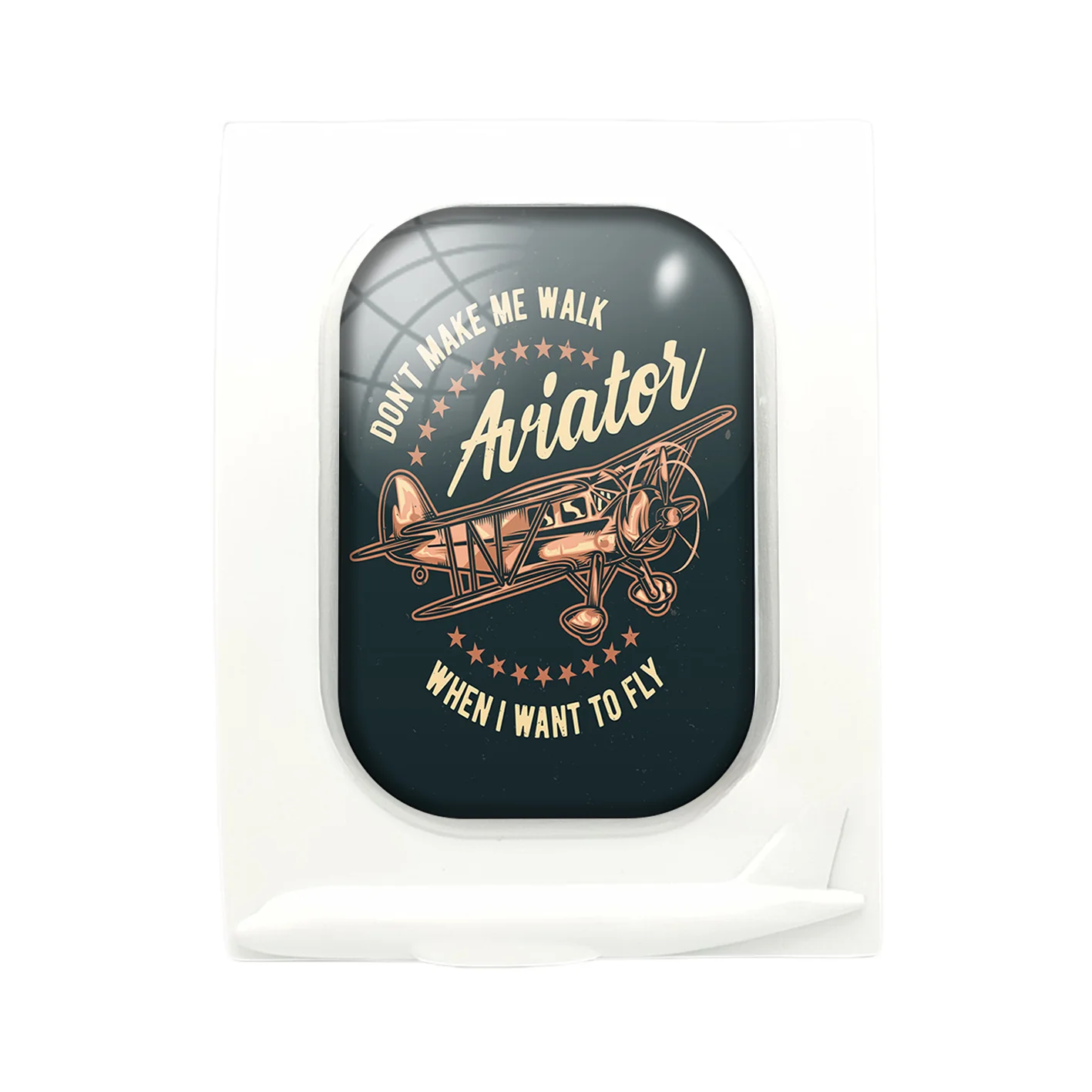 Don't Make me Walk When I want To Fly Designed Airplane Window Photo Frame - Image 4