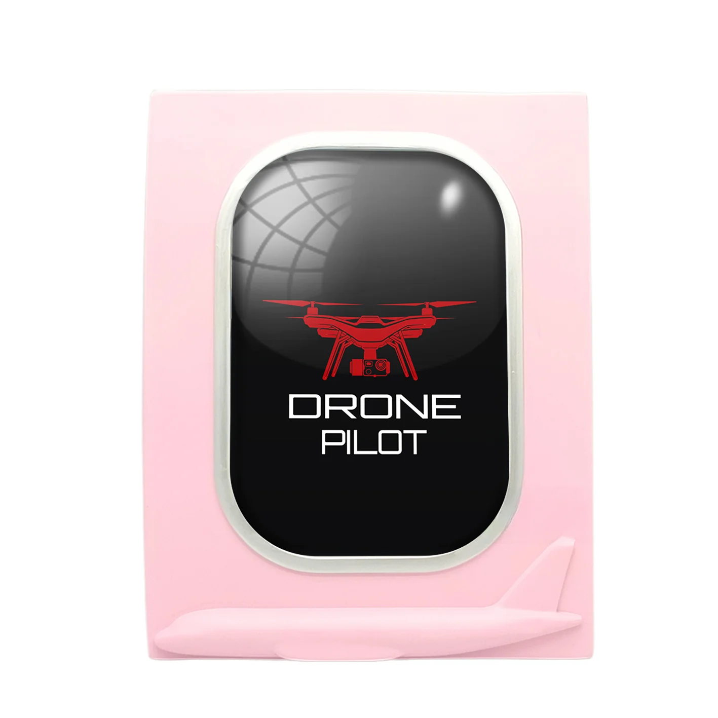 Drone Pilot Black Designed Airplane Window Photo Frame - Image 3
