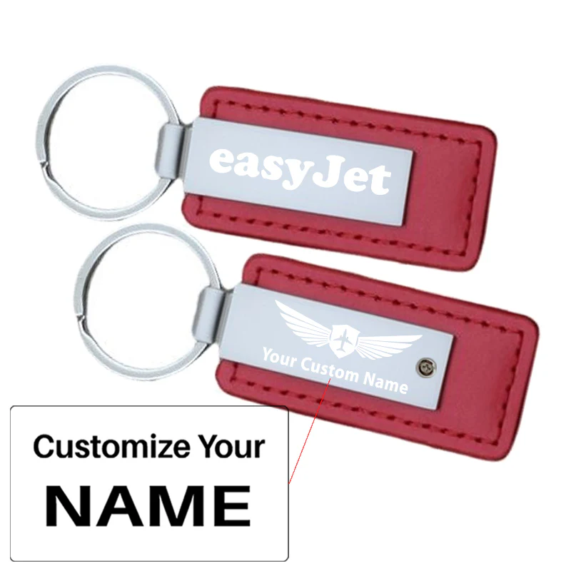 EasyJet Airlines Faux Leather Key Chains - Image 19