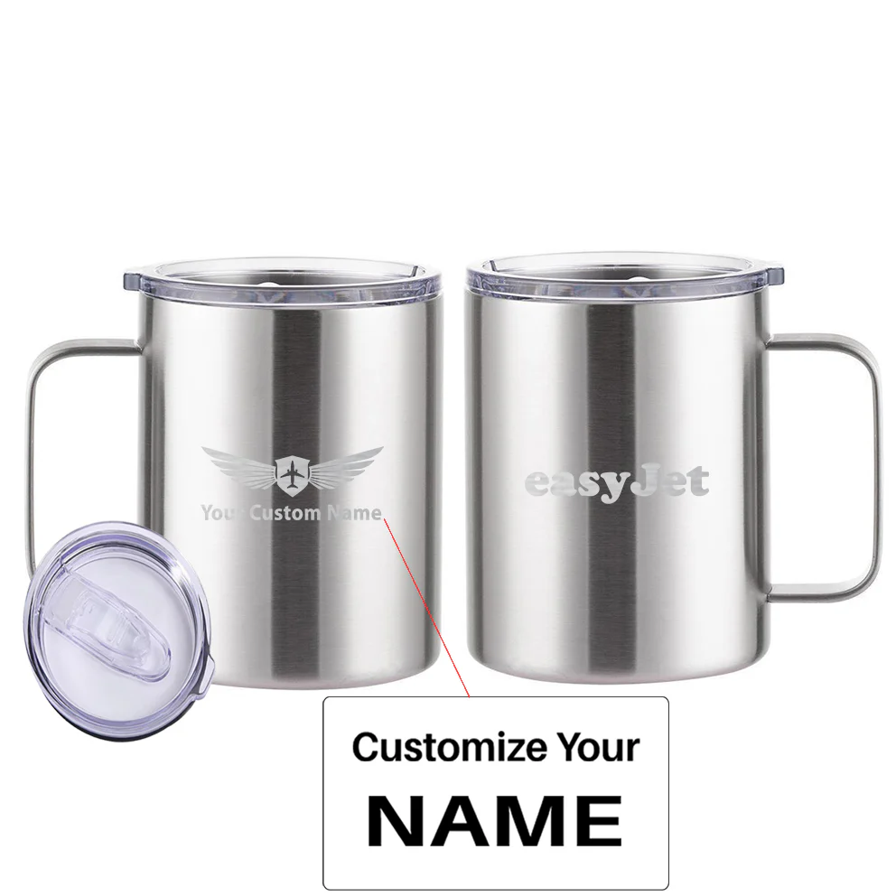 EasyJet Airlines Designed Stainless Steel Laser Engraved Mugs - Image 13