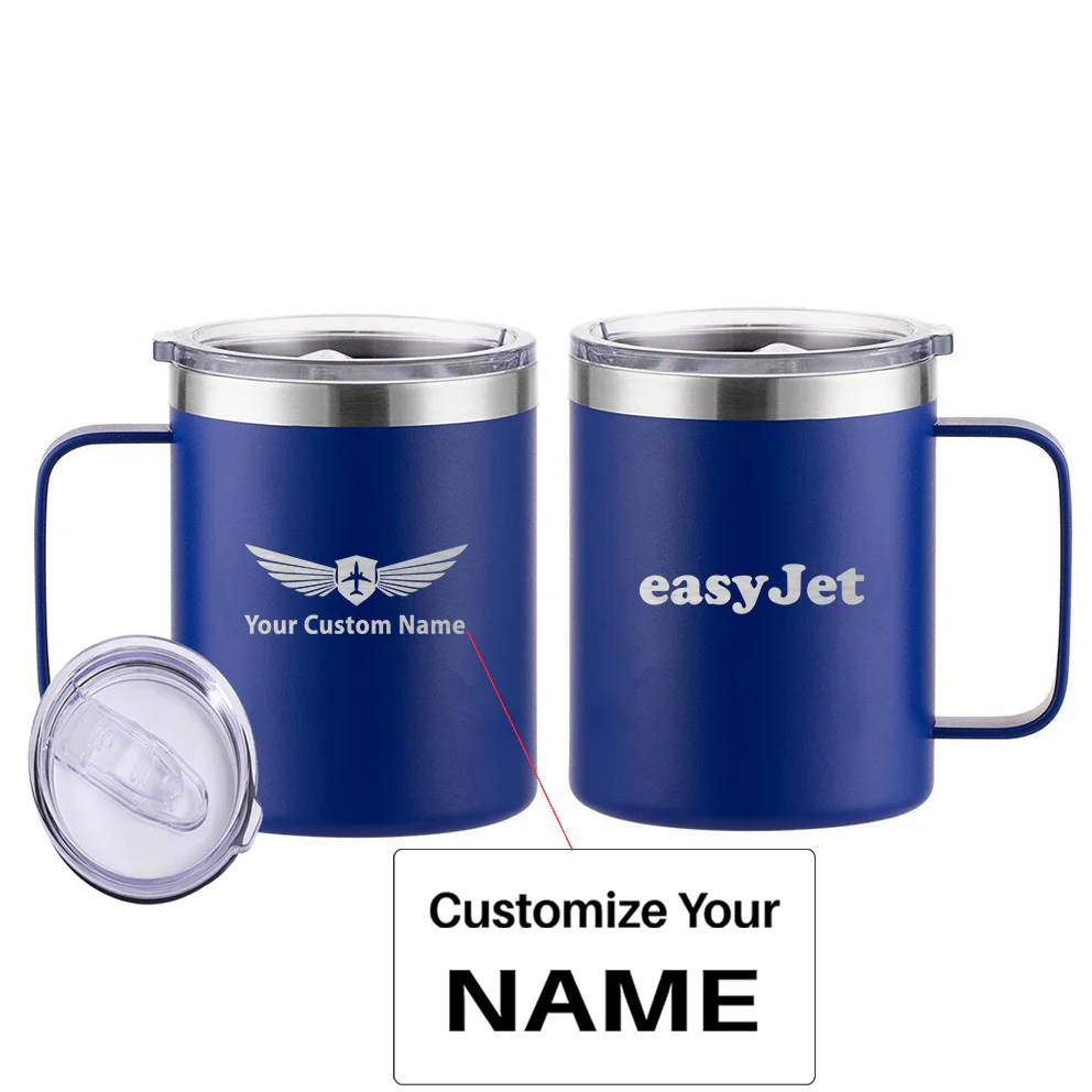 EasyJet Airlines Designed Stainless Steel Laser Engraved Mugs - Image 5