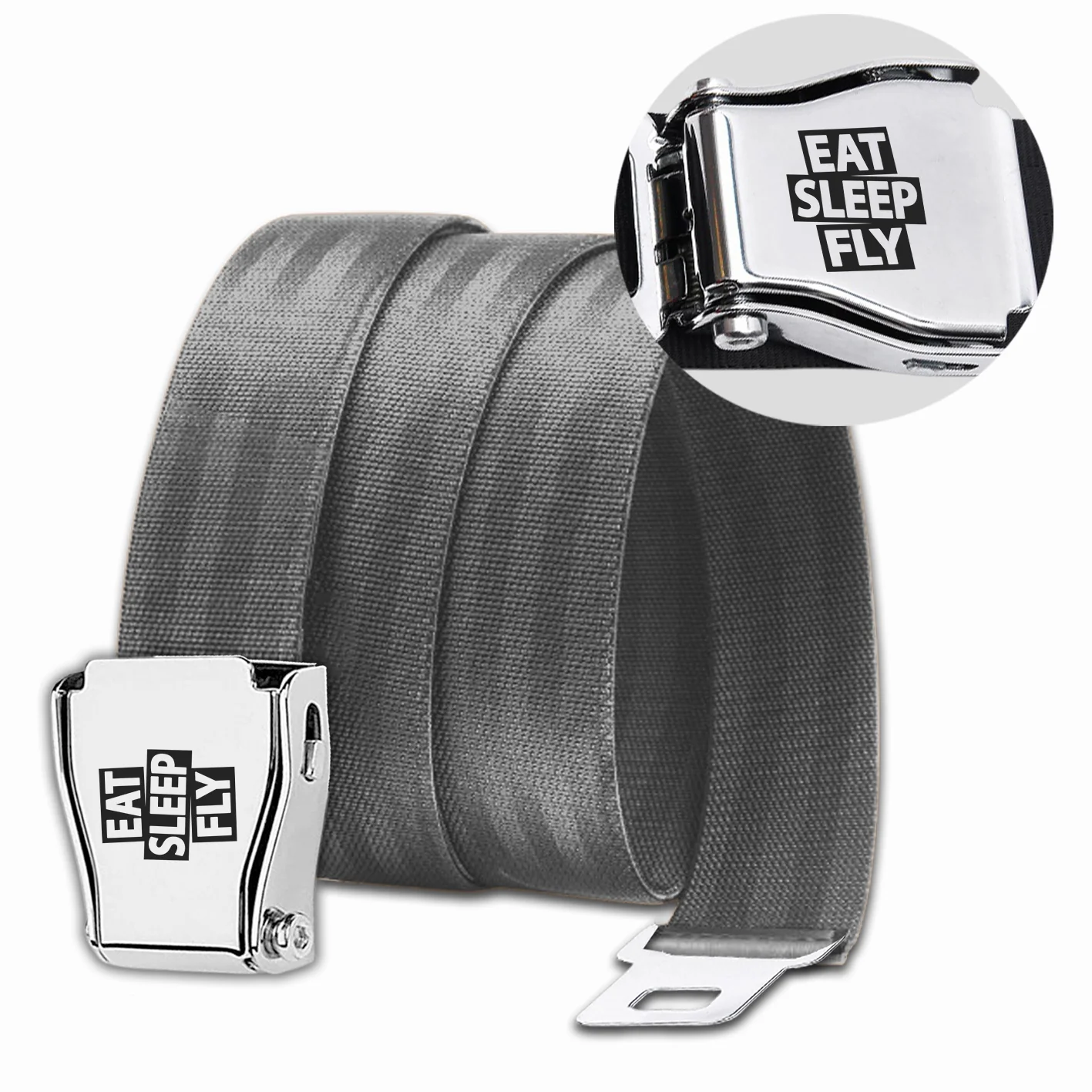 Eat Sleep Fly Designed Fashion Airplane Seat Belts - Image 12