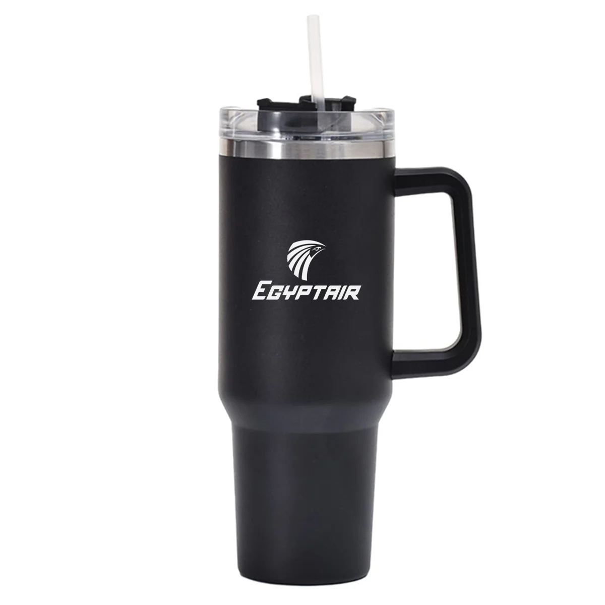 Egyptair Airlines Designed 40oz Stainless Steel Car Mug With Holder
